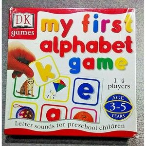 DK Games My First Alphabet Game Learning Letter Sounds 1-4 Players